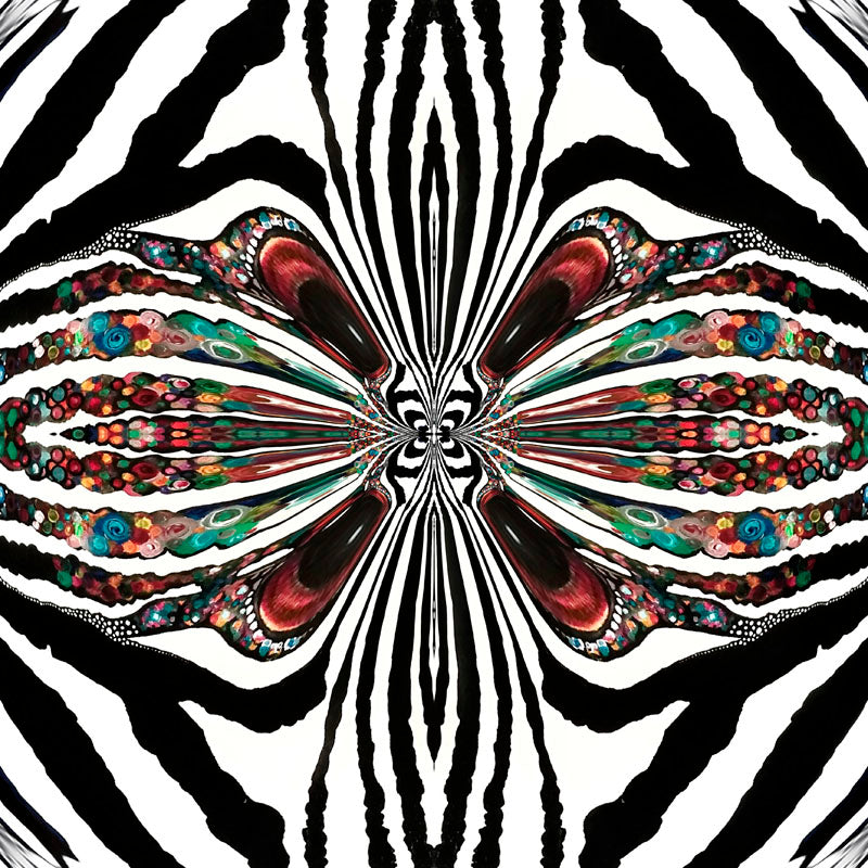 ZEBRA STYLE NR K185 -Unika Kuddfodral i sammet - Design By Helena Mernissi