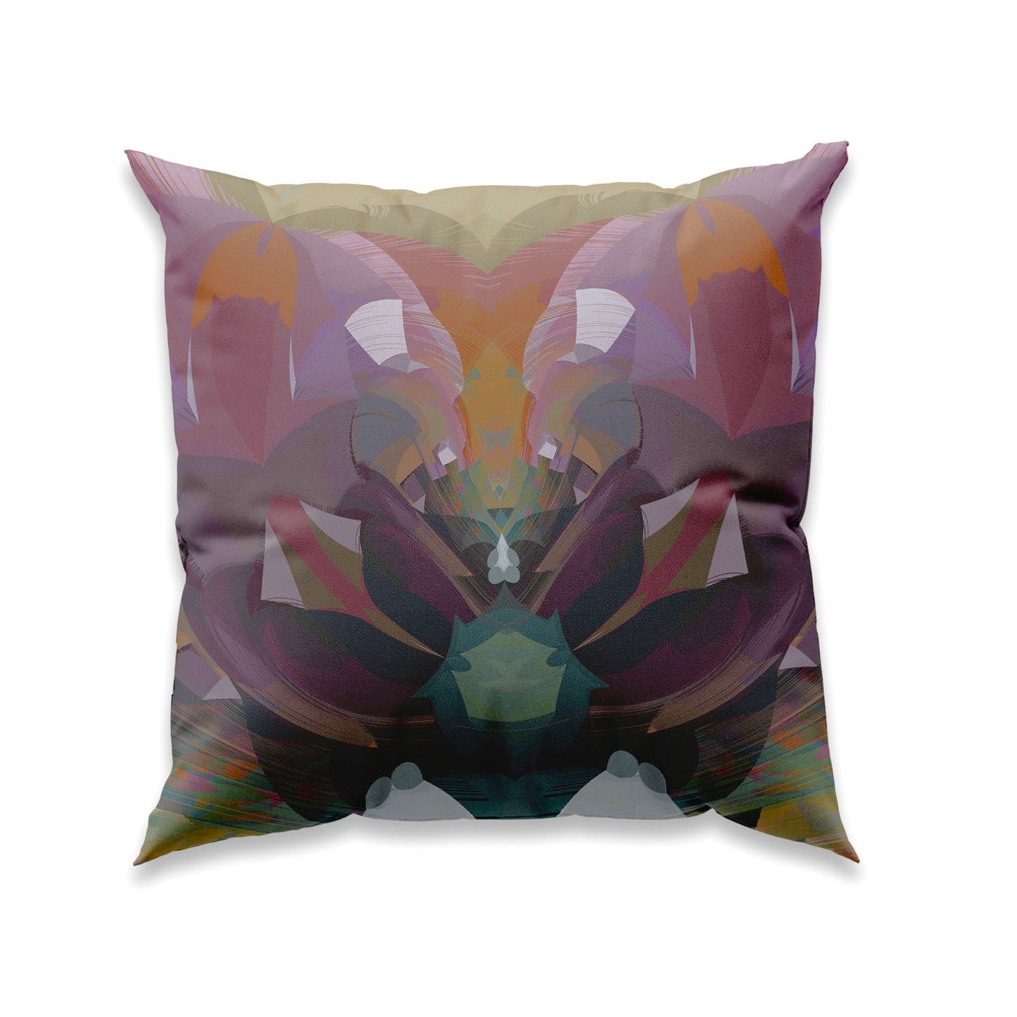 RETRO PASTELS NR K16 - Unique cushion cover in velvet - Design By Helena Mernissi