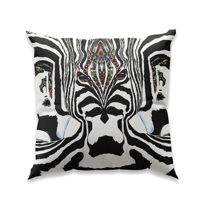 ZEBRA BLACK AND WHITE -NR K174-Unique velvet cushion cover - Design By Helena Mernissi