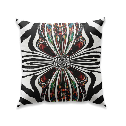 ZEBRA STYLE NR K185 - Unique cushion cover in velvet - Design By Helena Mernissi