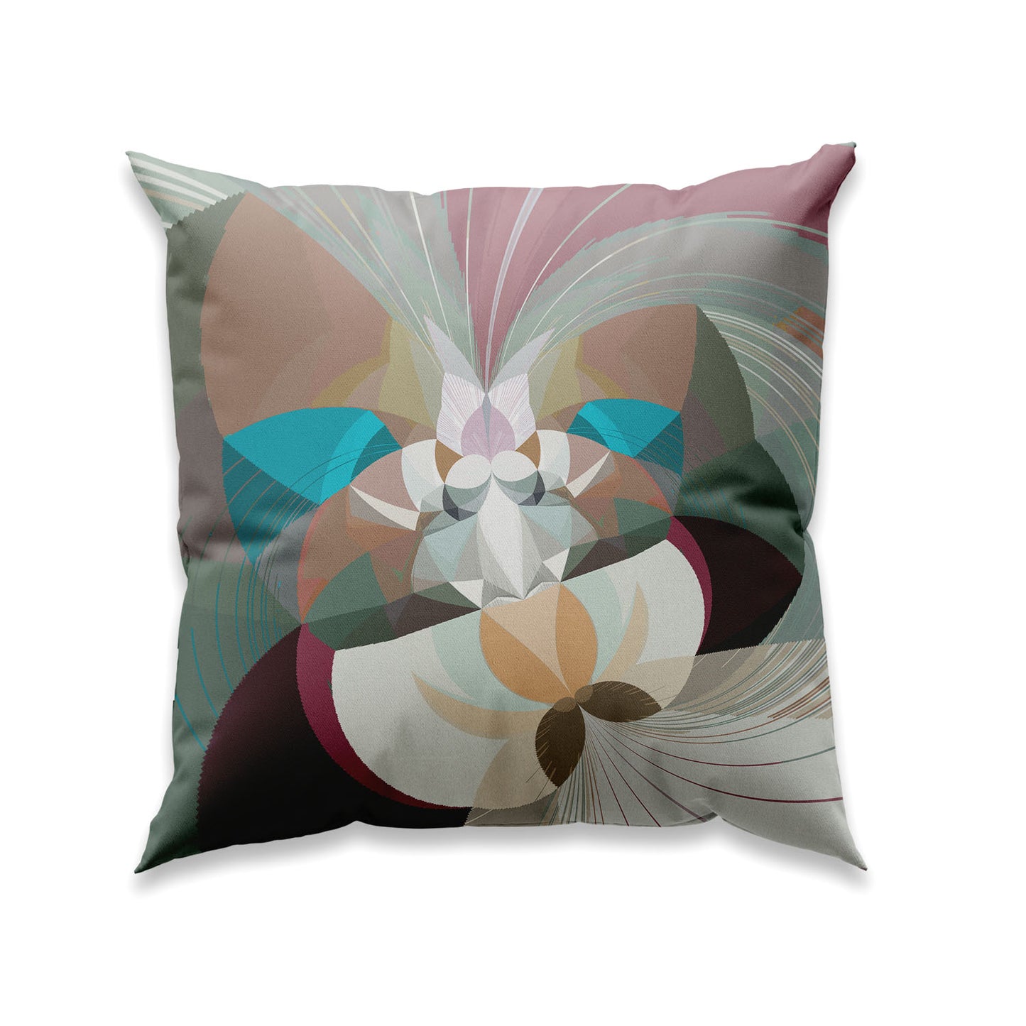 RETRO - PASTEL - NO K24 - Cushion cover in velvet - Design By Helena Mernissi