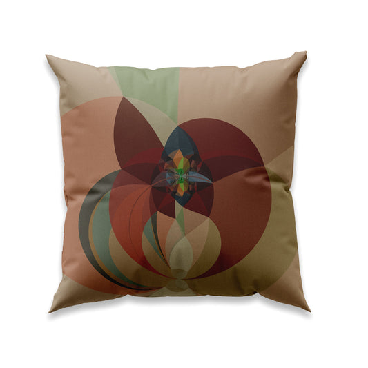 RETRO - COLORFUL - NR K42 - Unique cushion cover in velvet - Design By Helena Mernissi