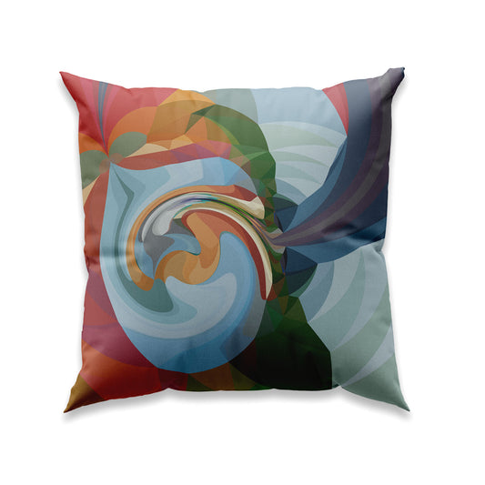 RETRO - COLORFUL - NR K55 - Unique cushion cover in velvet - Design By Helena Mernissi