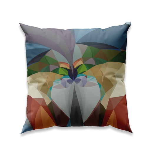 RETRO - COLORFUL - NR K58 - Unique velvet cushion cover - Design By Helena Mernissi