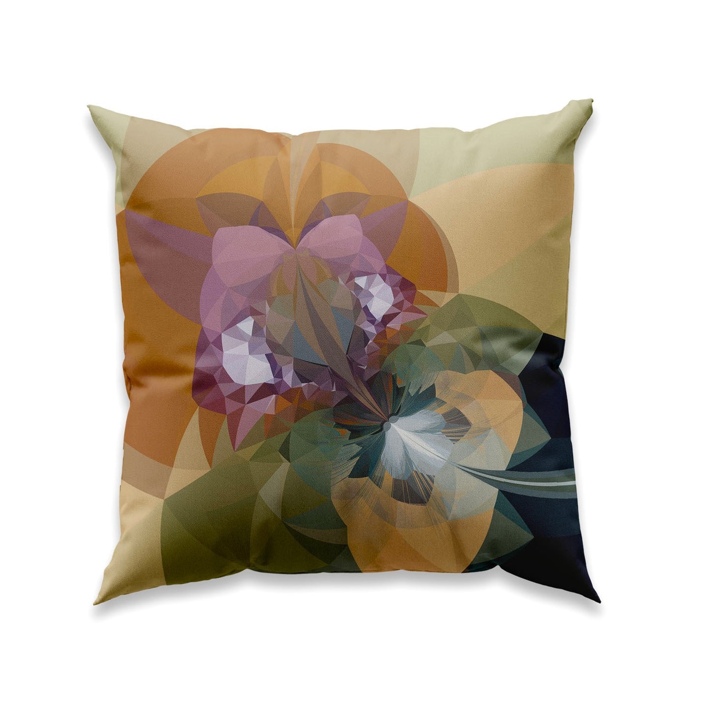 RETRO-PASTELS- NR K7-Unique cushion cover in velvet - Design By Helena Mernissi