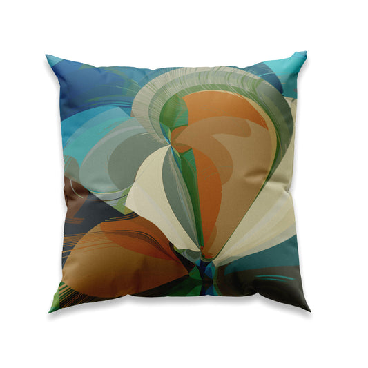 RETRO - COLORFUL - NR K77 - Unique cushion cover in velvet - Design By Helena Mernissi