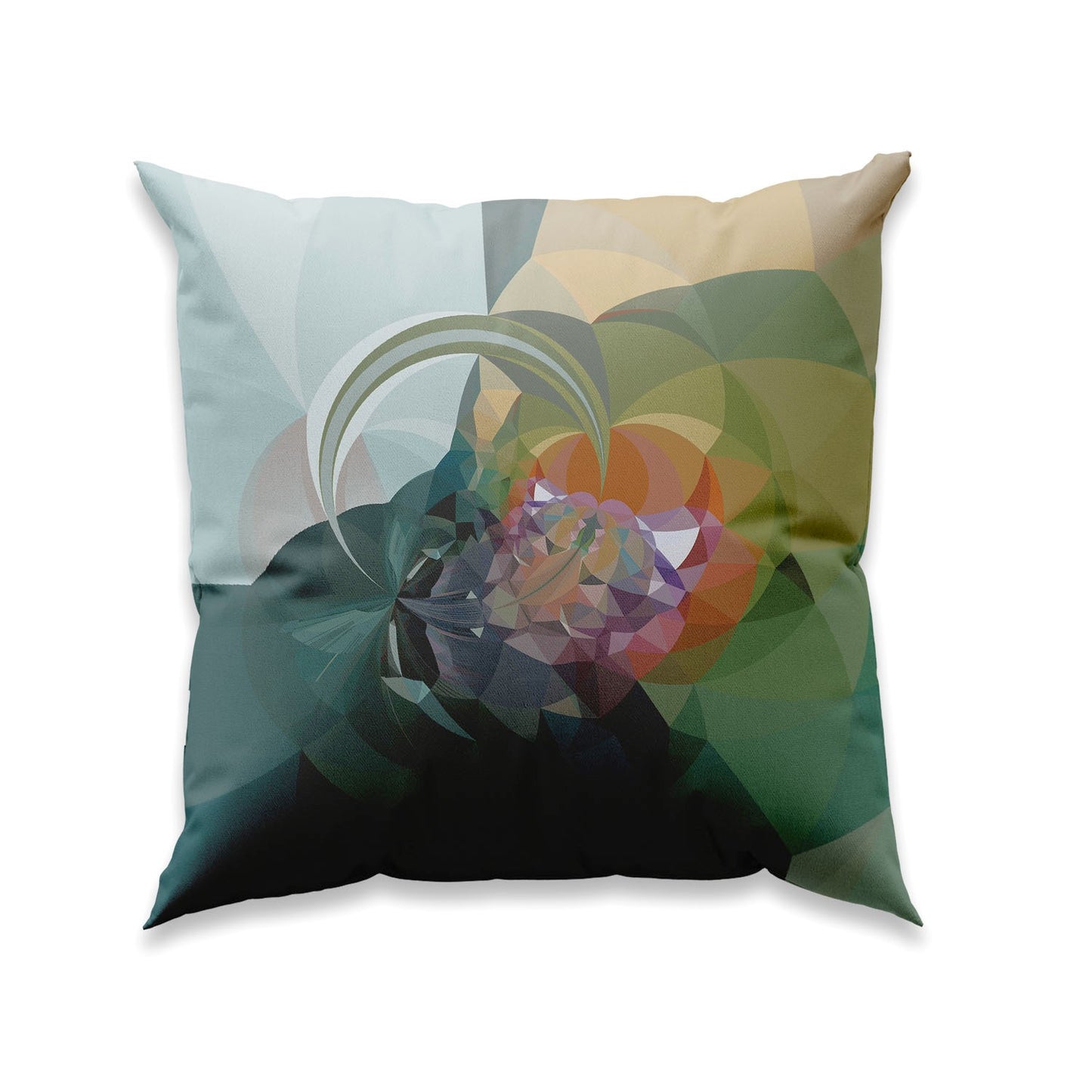 RETRO - PASTEL - NO K8 - Unique velvet cushion cover - Design By Helena Mernissi